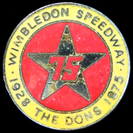 Wimbledon Speedway Lapel Badge
