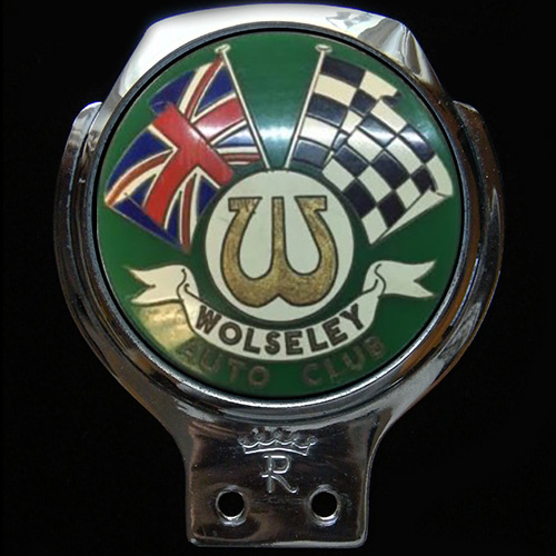 Wolseley Auto Club Car Badge