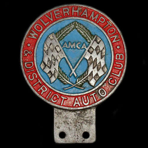 Wolverhampton District Auto Club Car badge
