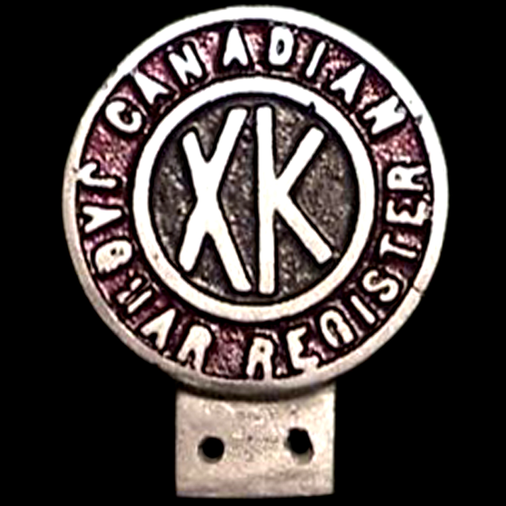 Canadian Jaguar XK Register Car badge