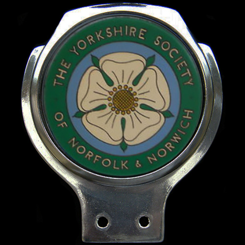 Yorkshire Society of Norfolk & Nortwich Car Badge