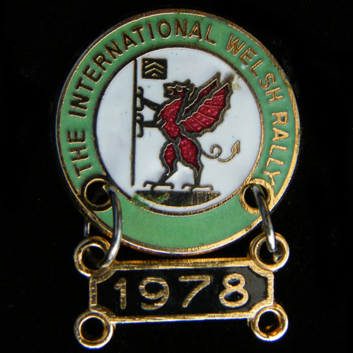 International Welsh Rally pin badge