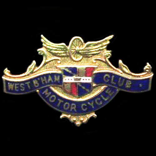 West B'ham Motor Cycle Club Lapel Badge