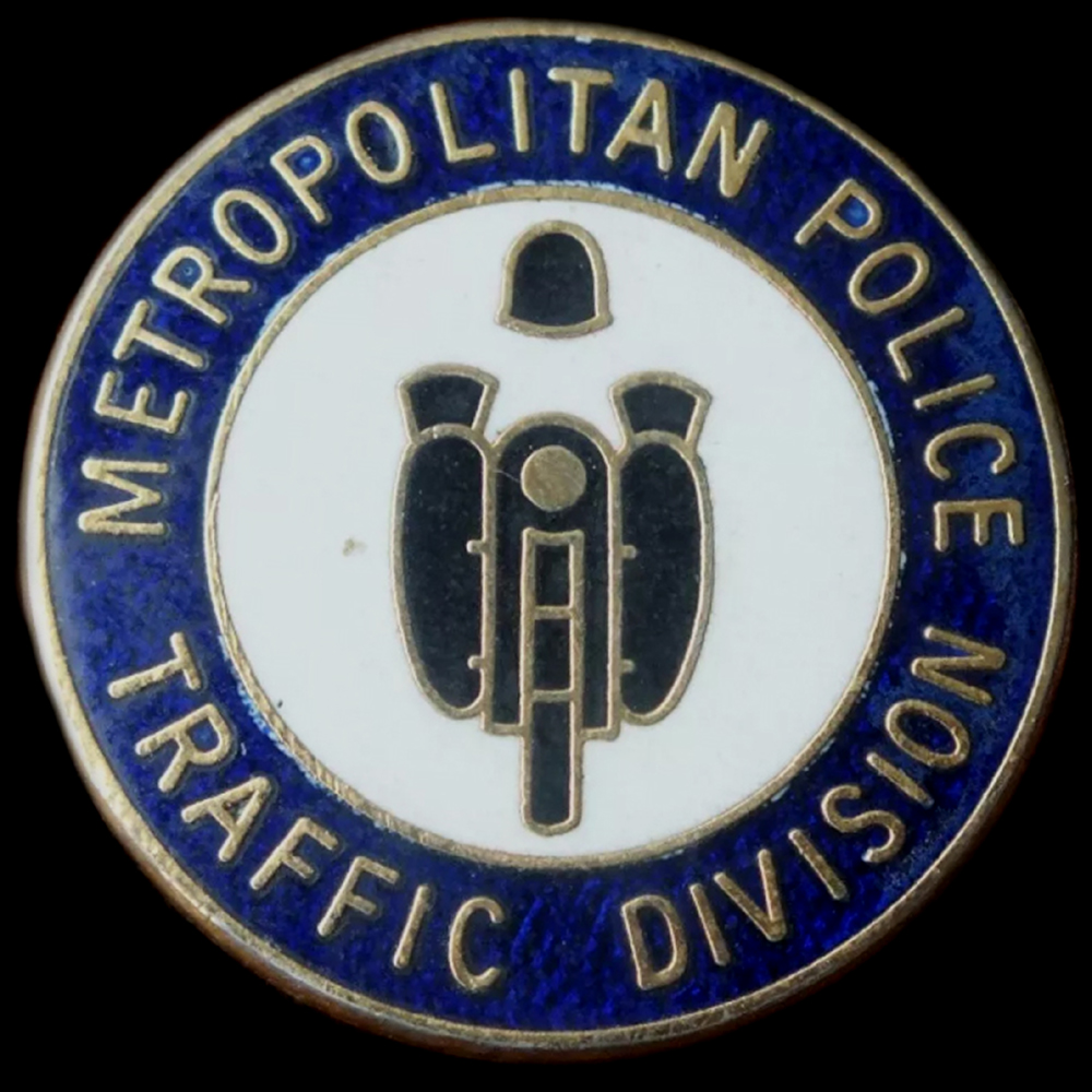 Metropolitan Police Traffic Division pin badge