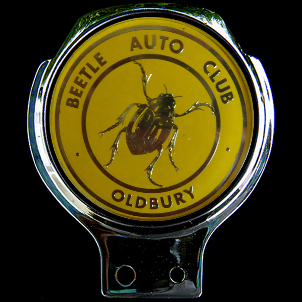 Volkswagen Beetle Auto Club Oldbury car badge