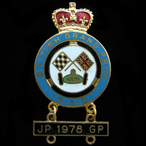 British Grand Prix (Car) lapel badge