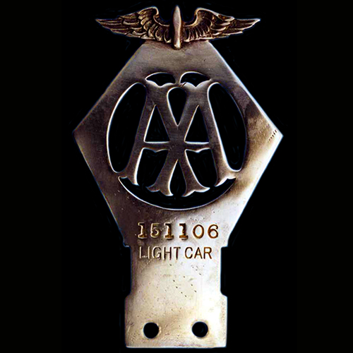 AA Numbering 1914 - 1922 Light Car Club Badge