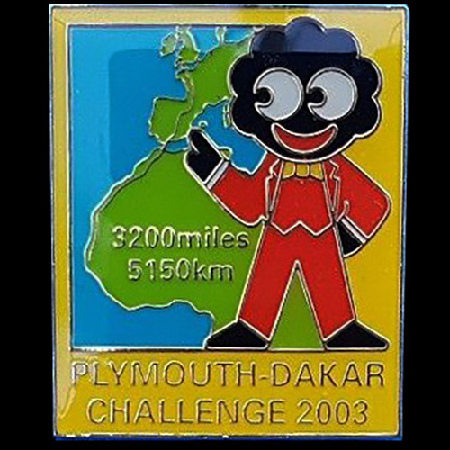 Plymouth-Dakar Rally pin badge