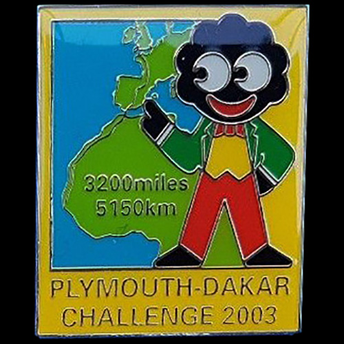 Plymouth-Dakar Rally pin badge