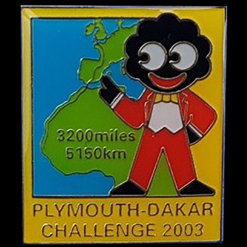 Plymouth-Dakar Rally pin badge