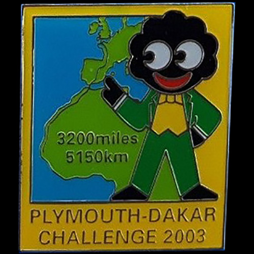 Plymouth-Dakar Rally pin badge