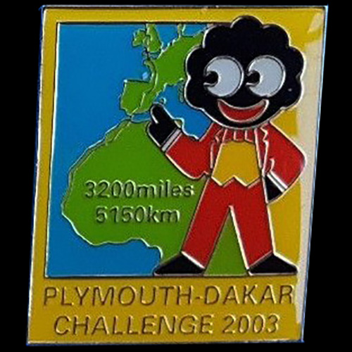 Plymouth-Dakar Rally pin badge