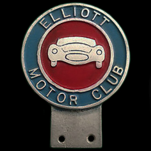 Elliott Motor Club Car Badge