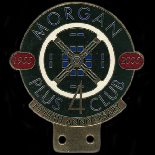 Plus 4 Club Morgan Car badge