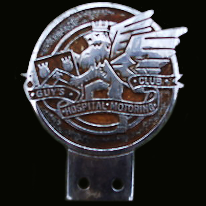 Guy's Hospital Motoring Club car badge