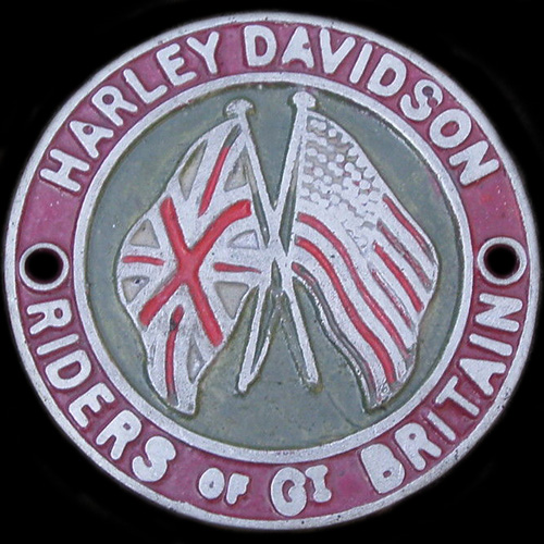 Harley Davidson Riders of Gt Britain car / Motorcycle badge