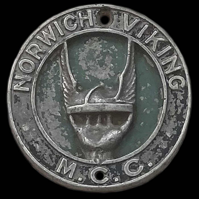 Norwich Viking Motor Cycle Club Car Badge