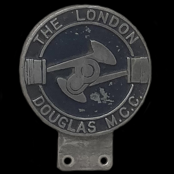 London Douglas Motor Cycle Club Car badge