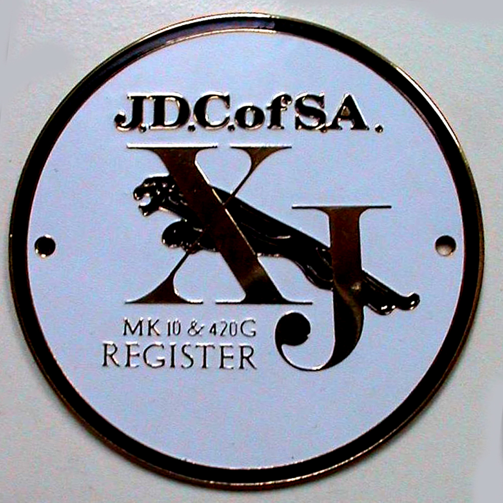  Jaguar Drivers Club  of South Australia Car badge