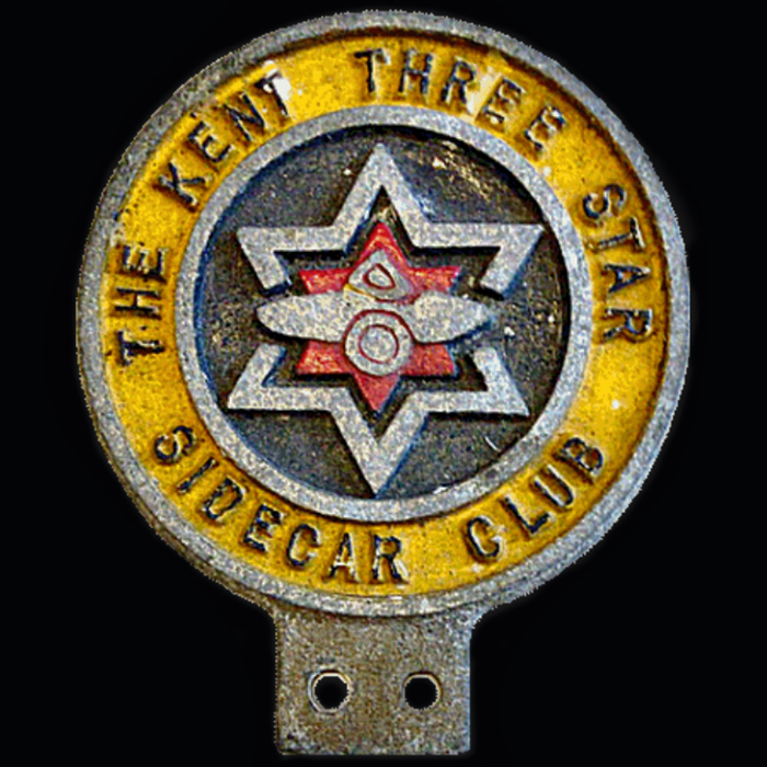 Kent Three star Sidecar Club car badge