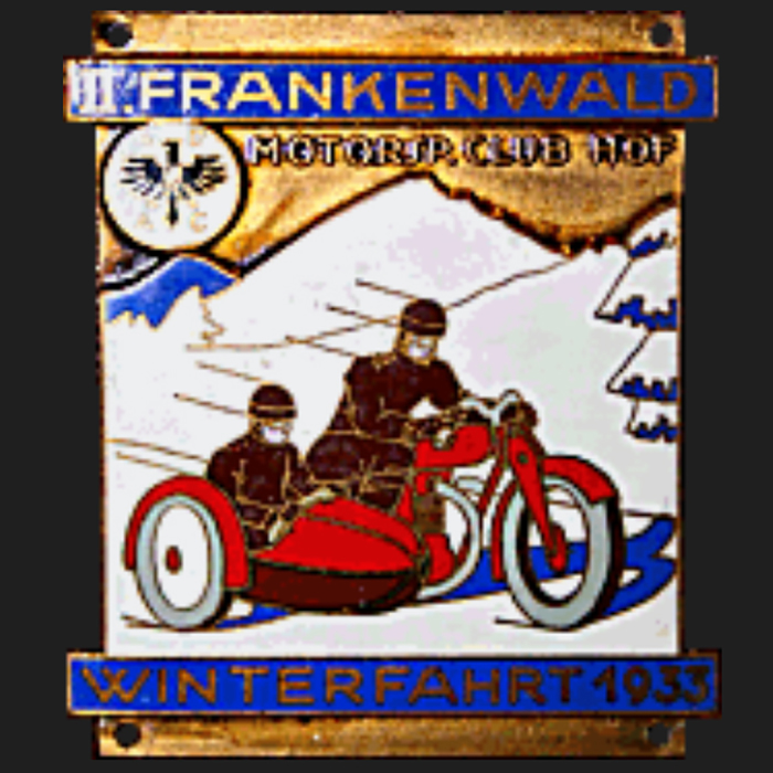 Frankenwald Winterfahrt 1933 badge