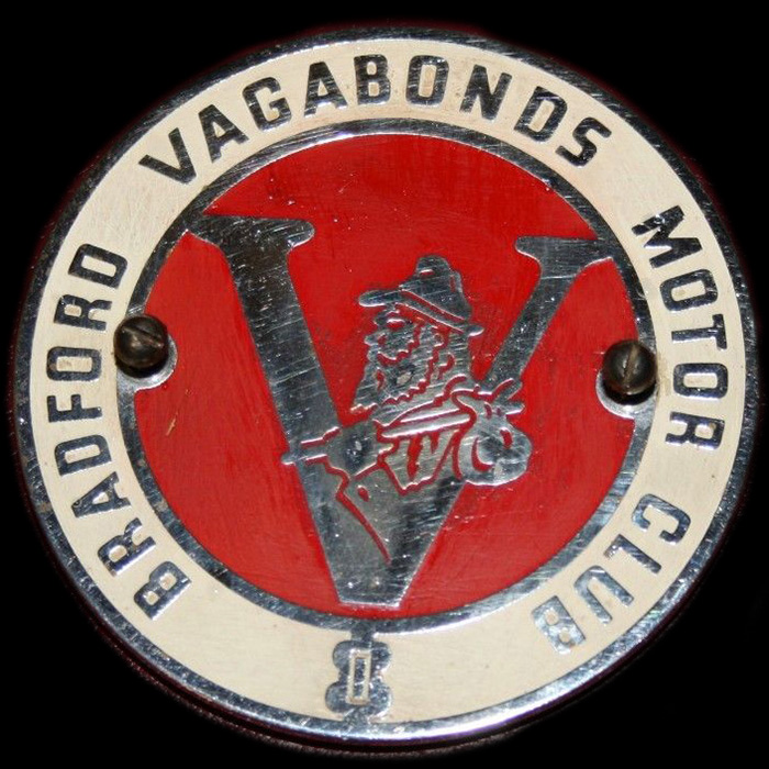 Bradford Vagabonds Motor Club Car/Machine badge
