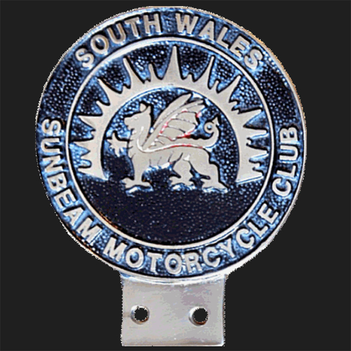 Sunbeam Motorcycle Club car badge