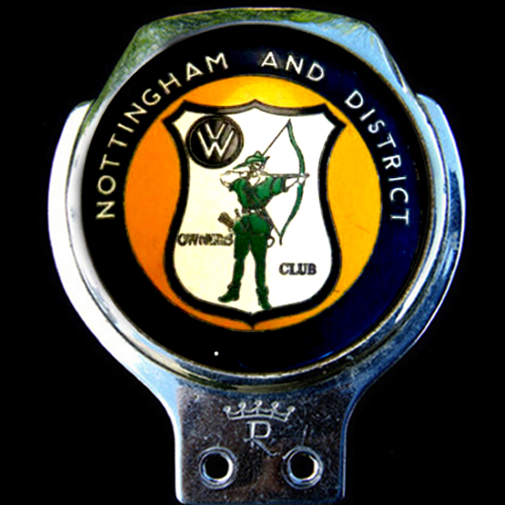 Nottingham and District Volkswagen Owners Club car badge