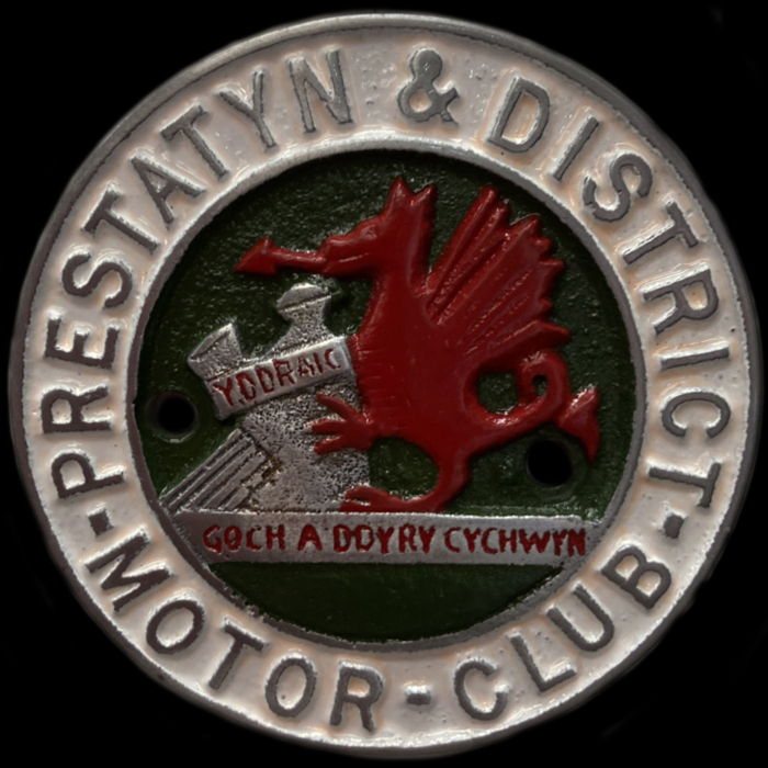 Prestatyn & District Motor Club Car/Machine Badge