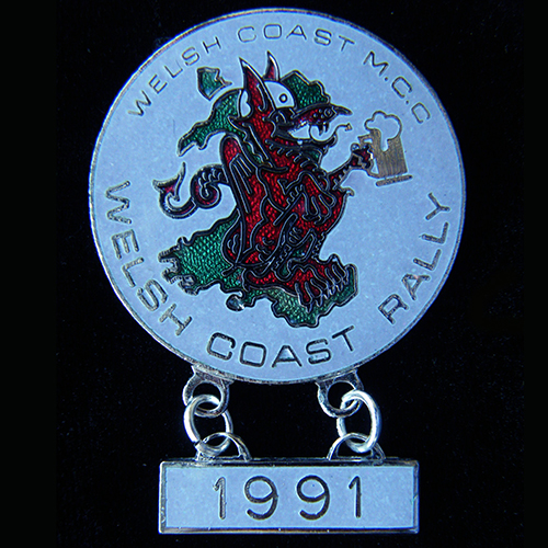 Welsh Coast rally pin badge