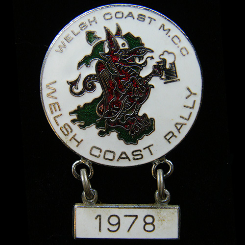 Welsh Coast rally pin badge