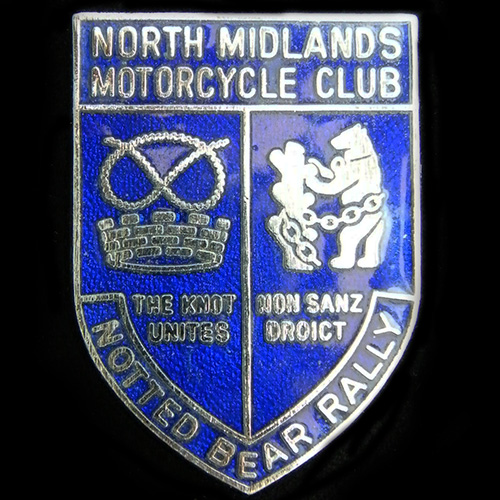 Notted Bear Rally pin badge