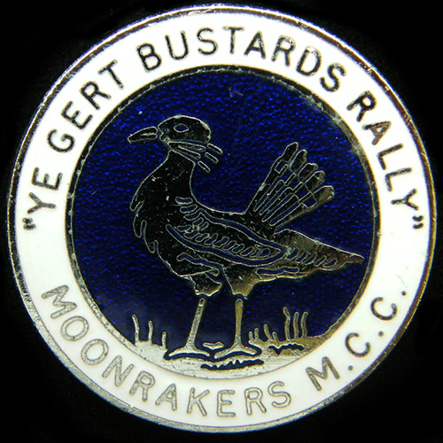 Ye Gert Bustards Rally pin Badge