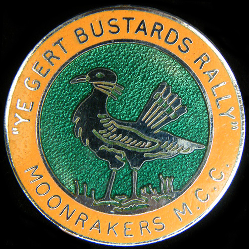 Ye Gert Bustards Rally pin Badge