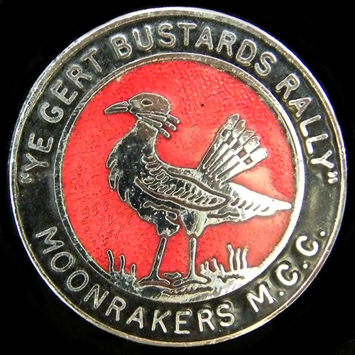 Ye Gert Bustards Rally pin Badge
