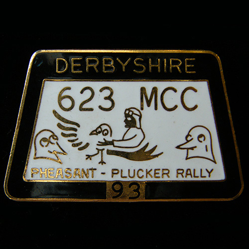 Pheasant Plucker Rally pin badge 