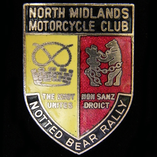 Notted Bear Rally pin badge