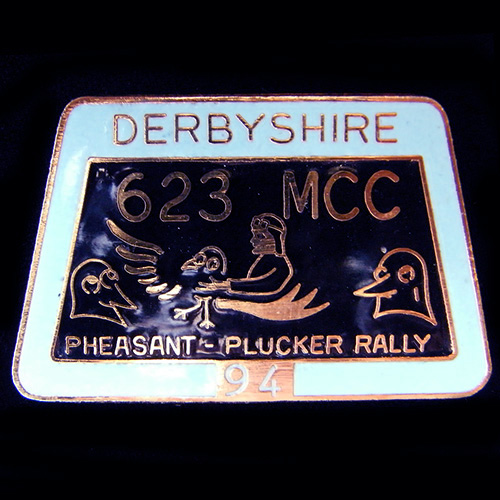 Pheasant Plucker Rally pin badge 