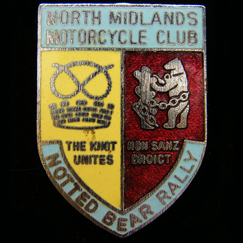 Notted Bear Rally pin badge