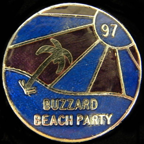 Crazy Buzzards Rally pin badge
