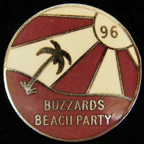 Crazy Buzzards Rally pin badge