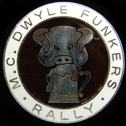 Dwyle Funkers Rally pin badge