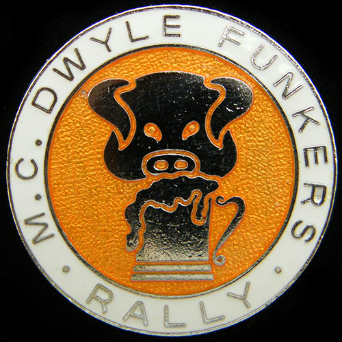 Dwyle Funkers Rally pin badge