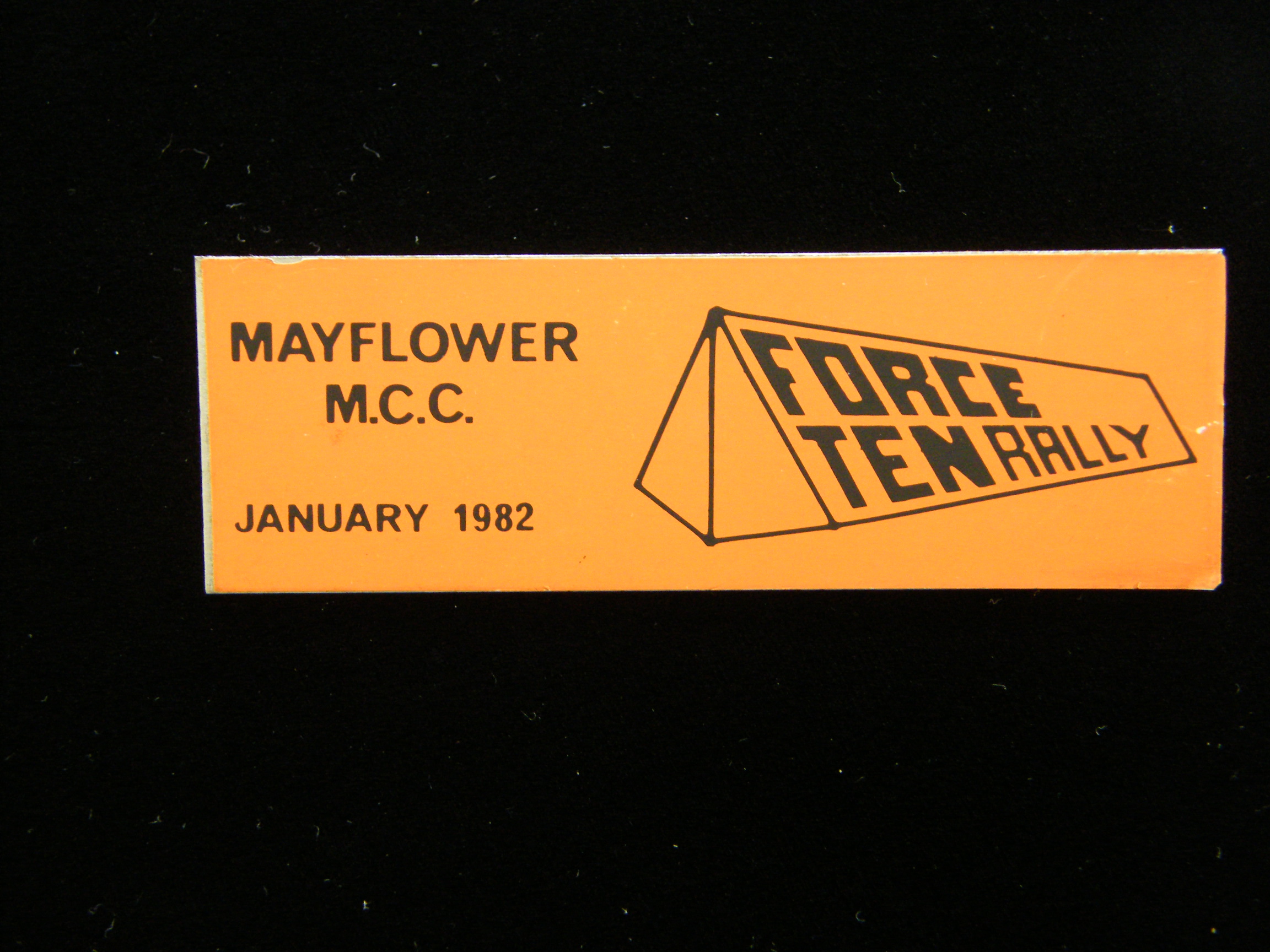 Force Ten Rally pin badge