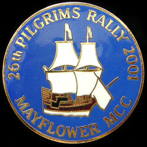 Pilgrims Rally pin badge