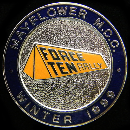 Force Ten Rally pin badge