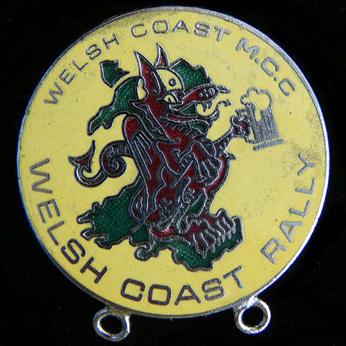 Welsh Coast Rally pin badge
