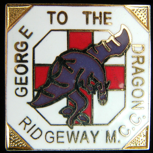 George to the Dragon Rally pin badge