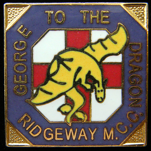 George to the Dragon Rally pin badge