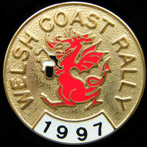 Welsh Coast rally pin badge